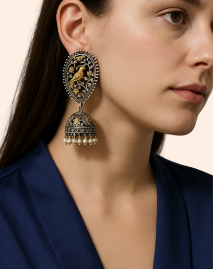 Oxidized Earrings