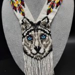 HANDMADE DOG BEADED NECKLACE